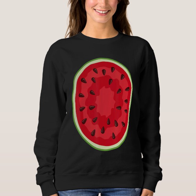 Sudadera Equipo de disfraz de sandía     Disfraz de Hallowe (Anverso)