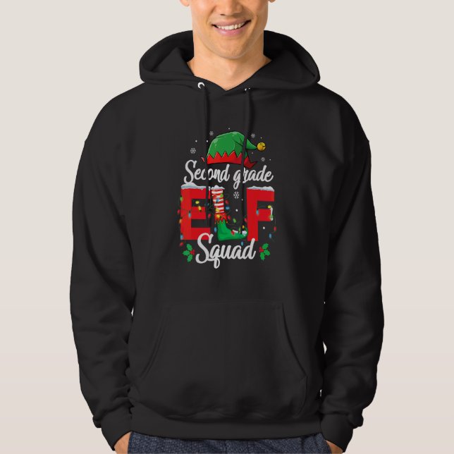 Sudadera Equipo de duendes de segundo grado 2do maestro Nav (Anverso)