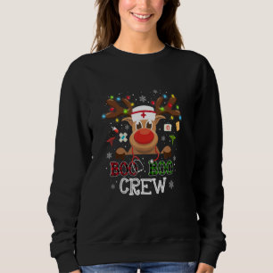 Sudadera Equipo de enfermera de reno de Navidad Boo Boo Cre