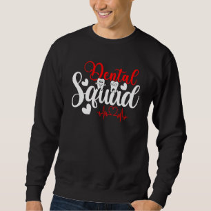 Sudadera Equipo de escuadrón dental Oficina de dentista lin