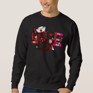 Sudadera Equipo de estetoscopio de AMOR Enfermería Vida de