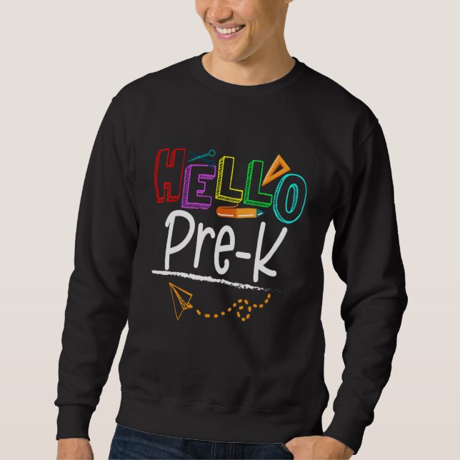 Sudadera Equipo De Estudiantes De Preescolar De Preescolar  (Anverso)