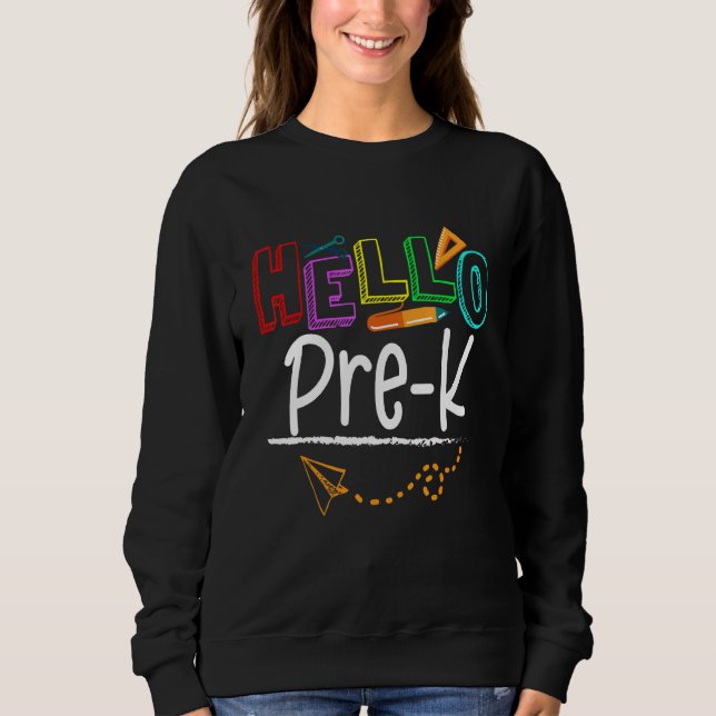 Sudadera Equipo De Estudiantes De Preescolar De Preescolar  (Anverso)