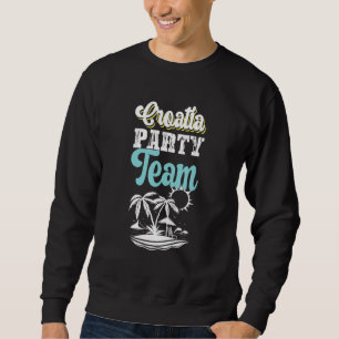 Sudadera Equipo de fiesta de Croacia Hrvatska Vacaciones