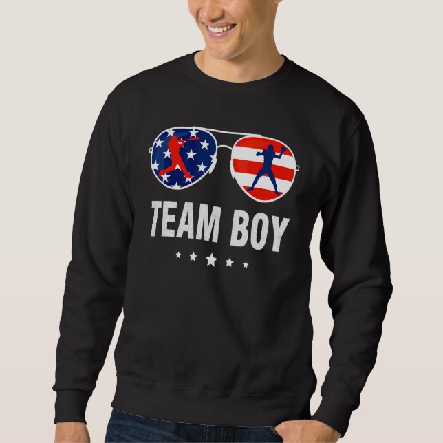 Sudadera Equipo de fiesta de revelación de género Niño con  (Anverso)