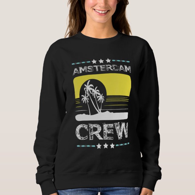 Sudadera Equipo de fiesta de vacaciones de la tripulación d (Anverso)