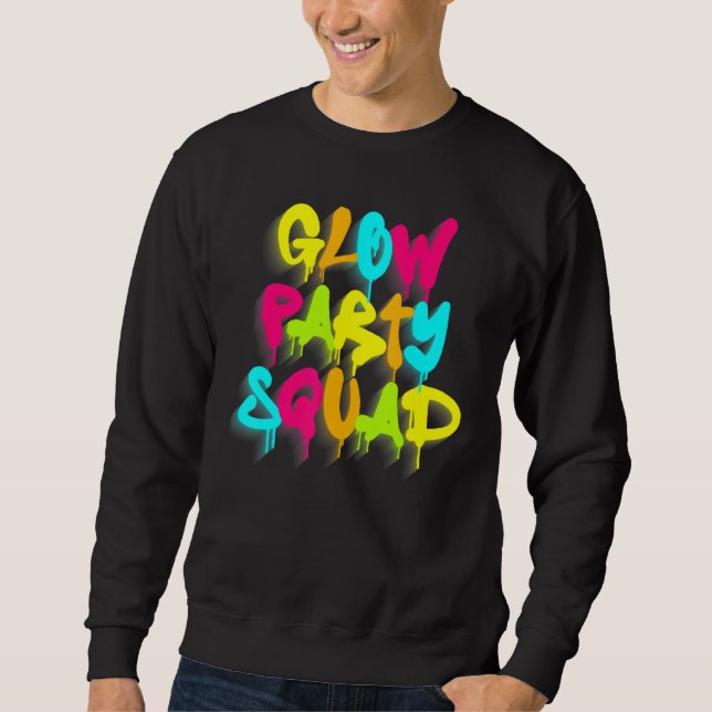 Sudadera Equipo de fiesta Glow con efecto de salpicadura de (Anverso)