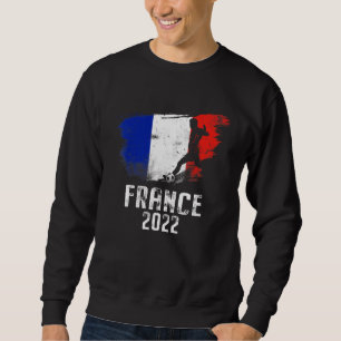 Sudadera Equipo de fútbol de bandera francesa 2022