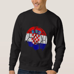 Sudadera Equipo de fútbol de Croacia apoya a la bandera de 