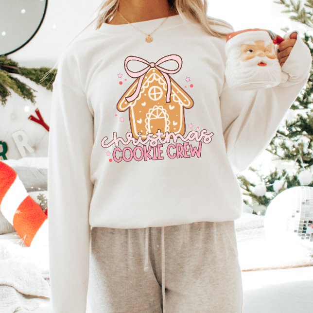 Sudadera Equipo de Galletas de Navidad Rosa Coquette (Subido por el creador)