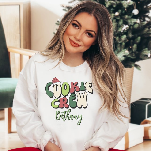 Sudadera Equipo de Galletas Retro Personalizadas Navidad Co (Subido por el creador)