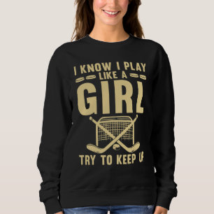 Sudadera Equipo de hockey sobre hielo genial para mujeres y