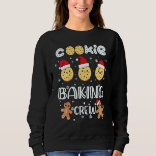 Sudadera Equipo de Horneado de Galletas Navidad Familia Com