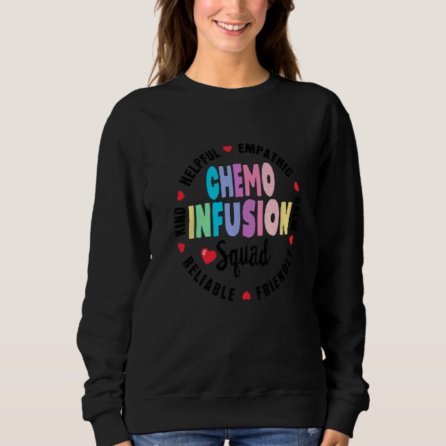 Sudadera Equipo de Infusión Quimio Enfermera de Futuro Onco (Anverso)