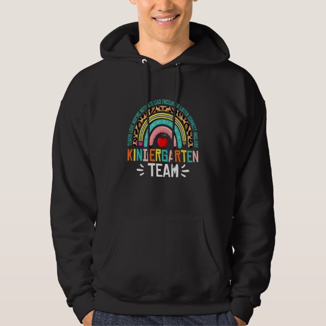 Sudadera Equipo de jardín de infancia Rainbow maestro estud (Anverso)