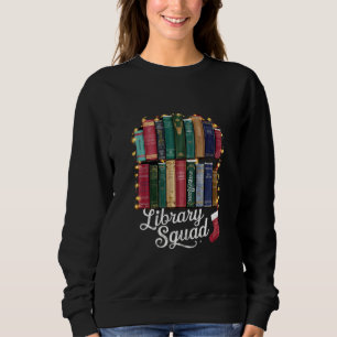 Sudadera Equipo de la Biblioteca Navideña Amantes de los Li