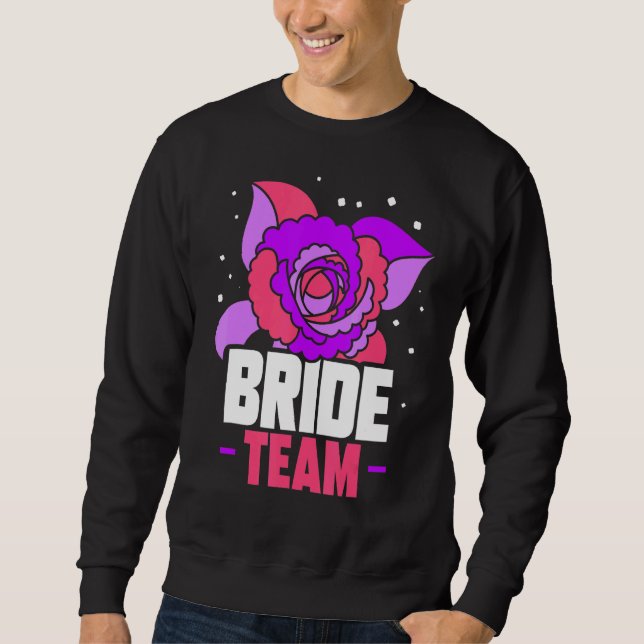 Sudadera Equipo de la Novia Boda Despedida de Soltera Fiest (Anverso)