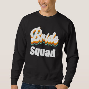 Sudadera Equipo de la Novia Tema Retro Vintage Despedida de