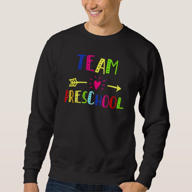 Sudadera Equipo De Maestros De Preescolar De Vuelta A La Es (Anverso)