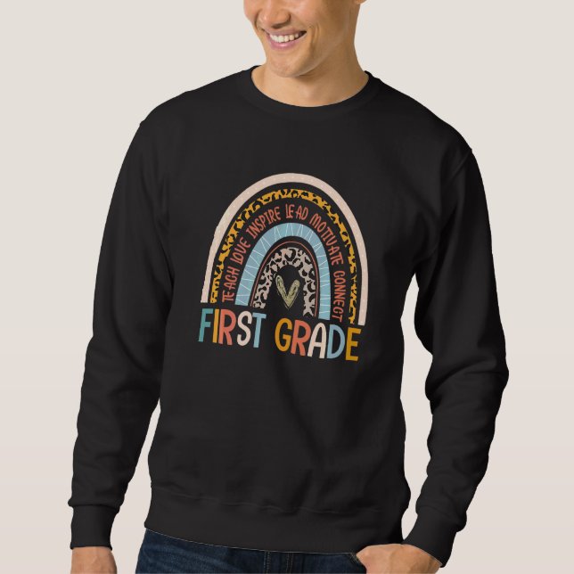 Sudadera Equipo de maestros de primer grado de vuelta a la  (Anverso)