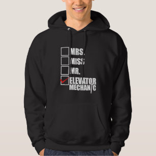 Sudadera Equipo de mantenimiento mecánico del elevador Técn