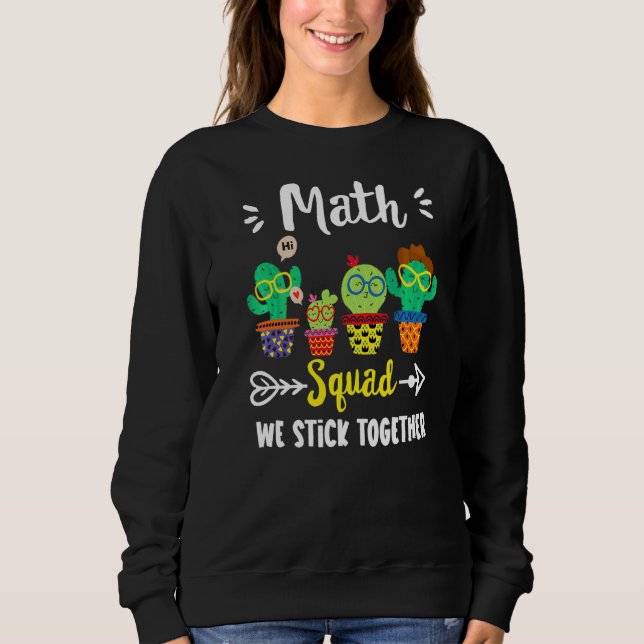 Sudadera Equipo de matemáticas de la escuela de cactus de l (Anverso)