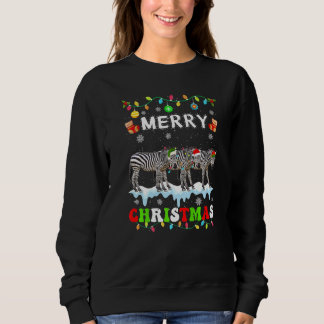 Sudadera Equipo de Navidad de Cebra Xmas Mujeres Hombres Ni