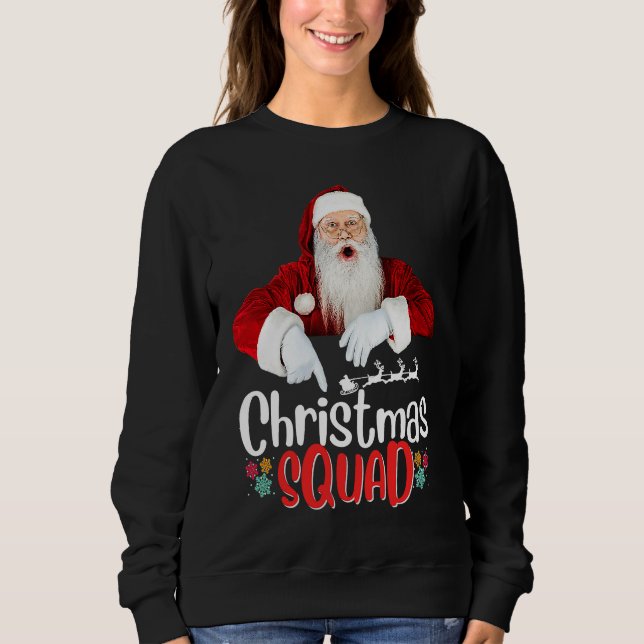 Sudadera Equipo de Navidad Familia Combinada (Anverso)