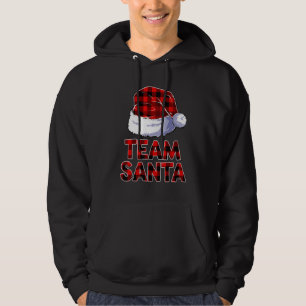 Sudadera Equipo de Navidades de Santa Plaid Hombres Aparato