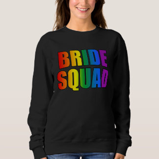 Sudadera Equipo de Novia Arcoíris Lesbiana LGBT Boda Desped