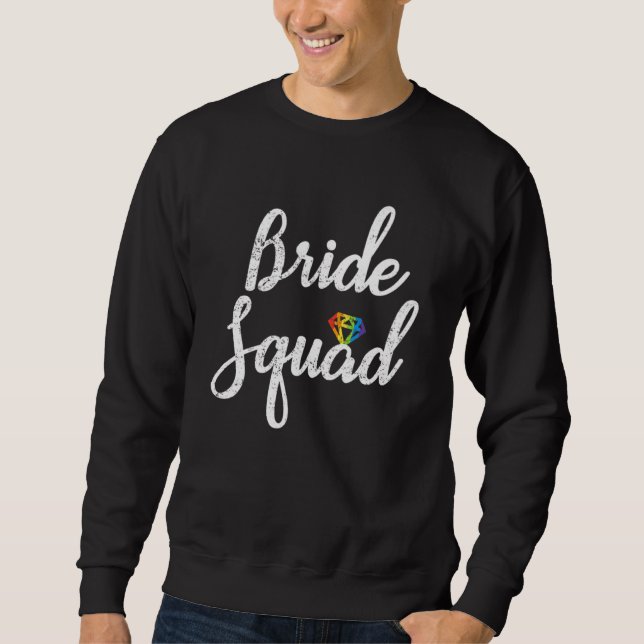 Sudadera Equipo de novia Lgbt despedida de soltera casada L (Anverso)