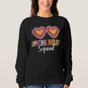 Sudadera Equipo de Oftalmología Gafas Corazón Oculista Opto