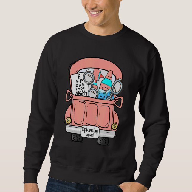 Sudadera Equipo de Optometría Herramientas de Optometrista  (Anverso)