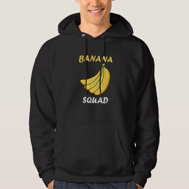 Sudadera Equipo de plátano Comida exótica Dicho irónico lin (Anverso)
