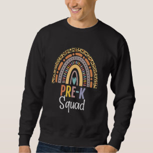 Sudadera Equipo de Pre K de vuelta al cole boho arcoíris le