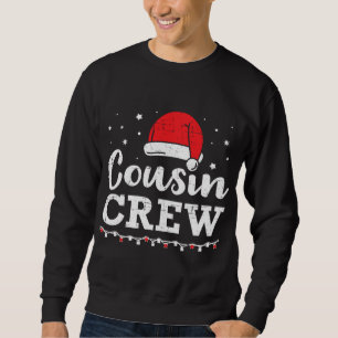 Sudadera Equipo de primos Santa Red Plaid Xmas Navidades di