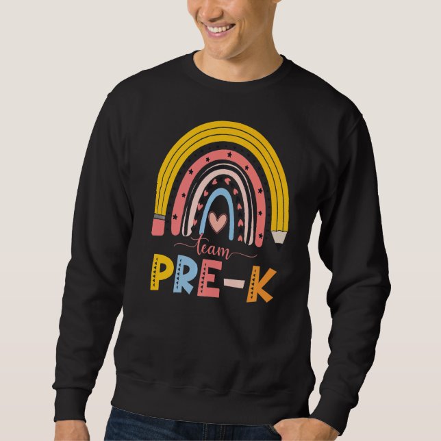 Sudadera Equipo De Profesores De Arcoiris Caliente Previo A (Anverso)