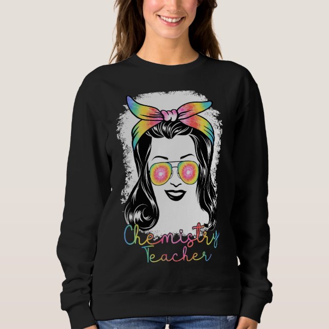 Sudadera Equipo de profesores de química para mujeres (Anverso)