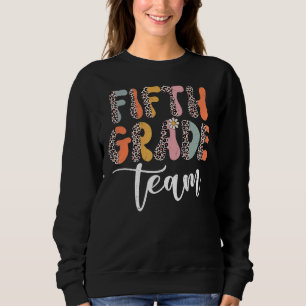 Sudadera Equipo De Quinto Grado Retro Groovy Vintage Primer