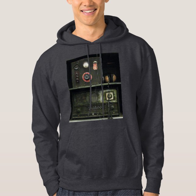 Sudadera Equipo de radio vintage de comandos militares (Anverso)