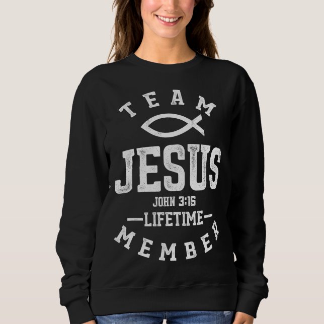 Sudadera Equipo de regalo cristiano Jesús Dios religioso (Anverso)