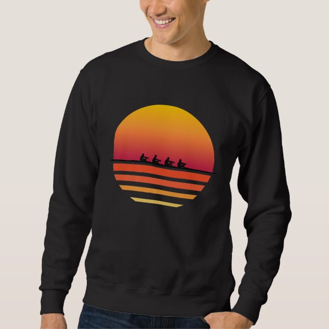 Sudadera Equipo De Remolque Sunset Lake Shirt Cute Crew Spo (Anverso)