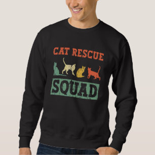 Sudadera Equipo de Rescate de Gatos Activista de Derechos A