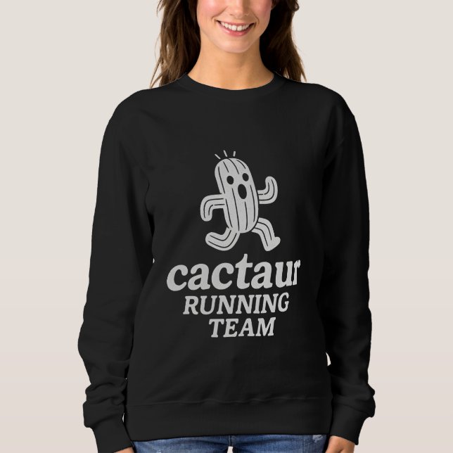 Sudadera equipo de running de cactus  (Anverso)