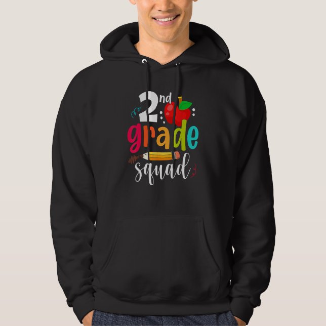 Sudadera Equipo de segundo grado divertido para el regreso  (Anverso)