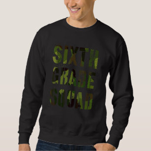 Sudadera Equipo de Sexto Grado Camuflaje Profesor Hola Estu