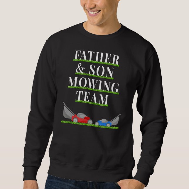 Sudadera Equipo de siembra de césped padre e hijo que coinc (Anverso)