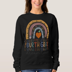 Sudadera Equipo De Sueño De Cuarto Grado Arcoiris Bienvenid