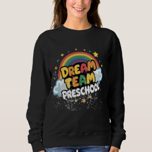 Sudadera Equipo de Sueño Preescolar Retro Rainbow de vuelta