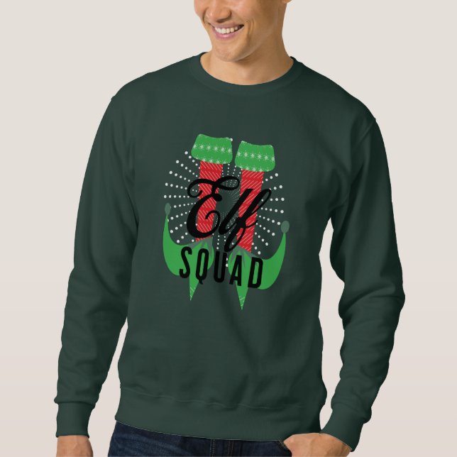 Sudadera Equipo de Tacones de Duende Fiesta de Navidad (Anverso)